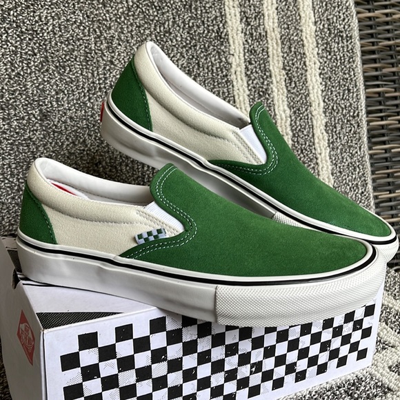 Vans Skate Slip-On Juniper/White MENS - Picture 6 of 16